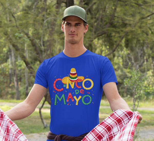 Men's Cinco De Mayo T Shirt Cinco De Mayo Shirt Cute Cinco De Mayo Tee-Shirts By Sarah