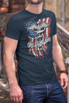 Men's Nurse T Shirt EMT Shirt Paramedic Shirt Doctor Shirt American Flag Gift Idea Front Line America Shirt
