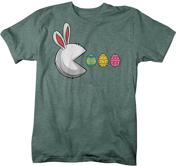 Men's Funny Easter Shirt Easter Bunny Eggs T Shirt Egg Hunter Tshirt Rabbit Graphic Tee Streetwear Man Unisex-Shirts By Sarah