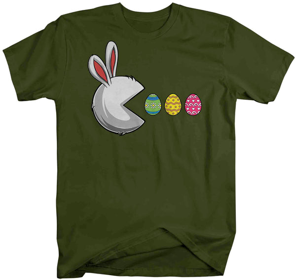Men's Funny Easter Shirt Easter Bunny Eggs T Shirt Egg Hunter Tshirt Rabbit Graphic Tee Streetwear Man Unisex-Shirts By Sarah