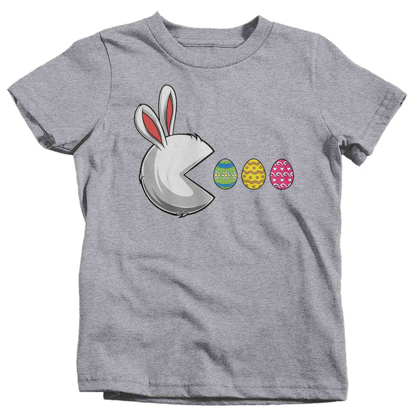 Kids Funny Easter Shirt Easter Bunny Eggs T Shirt Egg Hunter Tshirt Rabbit Graphic Tee Streetwear Boy's Girl's Youth Toddler-Shirts By Sarah