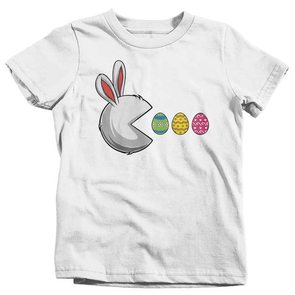 Kids Funny Easter Shirt Easter Bunny Eggs T Shirt Egg Hunter Tshirt Rabbit Graphic Tee Streetwear Boy's Girl's Youth Toddler-Shirts By Sarah
