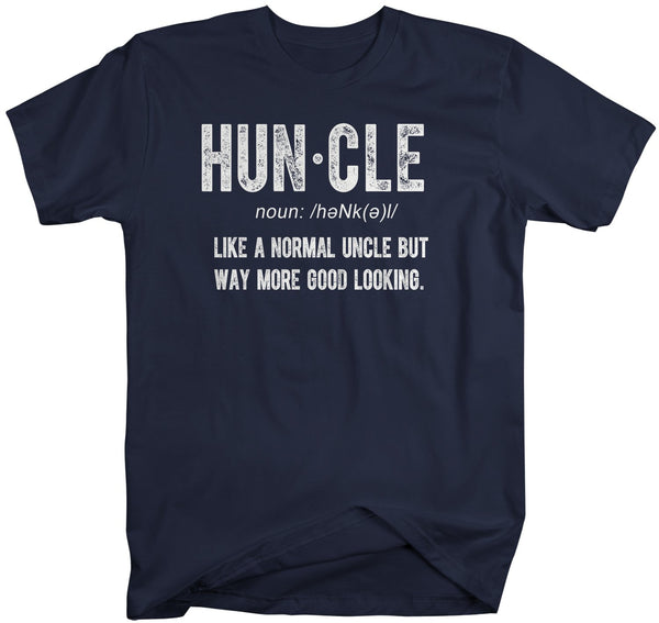 Men's Funny Uncle T-Shirt Huncle Shirt Gift Ideas Uncles Fun Saying Tee Father's Day Birthday Uncle Definition Shirts-Shirts By Sarah