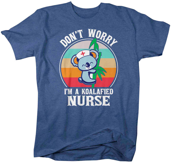 Men's Koalafied Nurse Shirt Caduceus T Shirt Cute Registered Licensed Practical LPN RN Gift Medical Nurses TShirt Man Unisex Tee-Shirts By Sarah