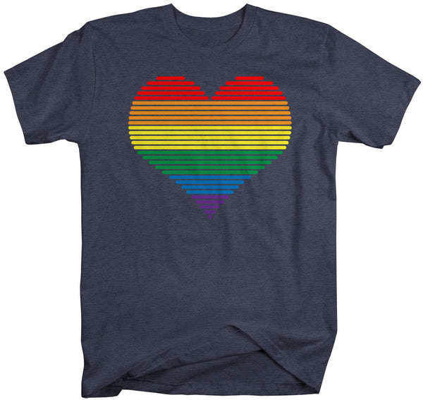 Men's LGBT T Shirt Gay Pride Shirts Heart Gay T Shirt Heart Shirts Gay Pride T Shirts-Shirts By Sarah