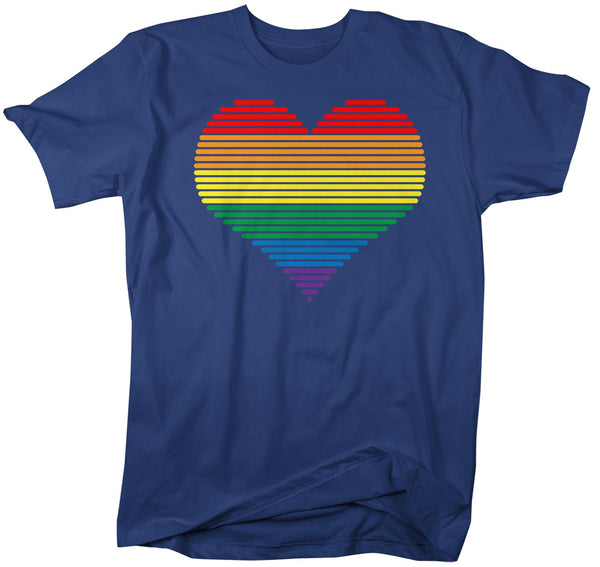 Men's LGBT T Shirt Gay Pride Shirts Heart Gay T Shirt Heart Shirts Gay Pride T Shirts-Shirts By Sarah