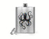 8 Oz. Octopus Flask Hand Drawn Vintage Hipster Stainless Steel Flask Octopus Geometric Funnel Silver 8 Ounces Hip Flask-Shirts By Sarah