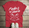 Men's Barber T-Shirt Fades & Shaves Vintage Tee Razor Shirt For Hipster Barbers
