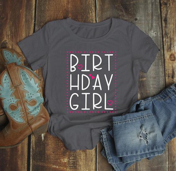 Women's Cute Birthday Girl T-Shirt Party Girl's Night Tee Bday Gift Idea-Shirts By Sarah