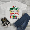 Kids Autism Shirt Be Fine Family Like Mine Tshirt Cute Autism T Shirt Puzzle Heart