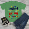 Kids Autism Shirt Be Fine Parents Like Mine Tshirt Cute Autism T Shirt Puzzle Heart