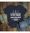 Women's 30th Birthday T Shirt Original Vintage Shirt Thirty Awesome Since 1988 Tshirt
