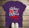 Men's Funny Football Mom T Shirt Loud Proud Mama Shirts No Drama Game Tee
