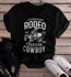 Women's Rodeo T Shirt American Cowboy Shirts Western Graphic Tee Southern Tradition Horse Tshirt-Shirts By Sarah