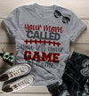 Women's Funny Football T Shirt Insulting Shirt Your Mom Called Left Game At Home Rude T Shirt