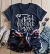 Women's Funny Crafting T Shirt Crafts Bad Mother Crafter Glue Gun Graphic Tee Gift Idea