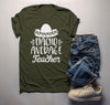Men's Funny Teacher T Shirt Nacho Average Teaching Saying Tee Sombrero Teacher Gift Idea