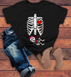 Women's Halloween Baby Announcement T Shirt Gender Reveal Shirts Baby Girl Tee