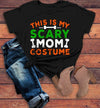 Women's Funny Halloween T Shirt This Is My Scary Mom Costume Tee Bones Mom Shirts