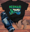 Women's Mermaid T Shirt Mama Shirts MerMama Tee Mermaid Mother TShirt