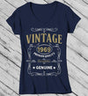 Women's Vintage 1969 50th Birthday T-Shirt Classic Fifty Shirt Gift Idea 50th Birthday Shirts Vintage Tee Vintage Shirt