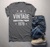 Men's 40th Birthday T Shirt Original Vintage Shirt Awesome Since 1979 Gift Idea 40th Birthday Shirts Vintage Tee Vintage Shirt