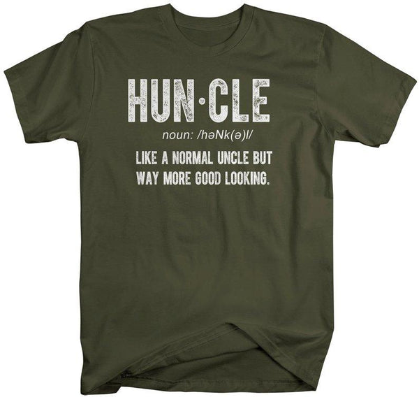 Men's Funny Uncle T-Shirt Huncle Shirt Gift Ideas Uncles Fun Saying Tee Father's Day Birthday Uncle Definition Shirts-Shirts By Sarah