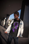 Men's Purple Ribbon T-Shirt Lupus Shirt Fibromyalgia Shirts Hope Courage Strength Faith Shirts