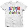 Kids Autism Awareness T-Shirt Puzzle Autism Shirts Colorful Balloons Fun Autistic Awareness TShirt