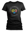 Women's Autism Awareness T Shirt Support Neurodiversity Autism Shirt Puzzle TShirt Support Tee Watercolor