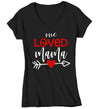 Women's Loved Mama T Shirt Mom T Shirts Arrow Valentine's Day Shirts Mama Heart Tee Mom TShirt