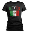 Women's Mexico T Shirt Cinco De Mayo Shirts Mexican Flag Grunge Graphic Tee Mexican Pride Tshirt