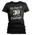 Women's Funny 30th Birthday T Shirt Life Begins At Shirts Thirtieth Birthday Shirts Shirt For 30th Classic Age Thirty Birthday Gift Ladies-Shirts By Sarah