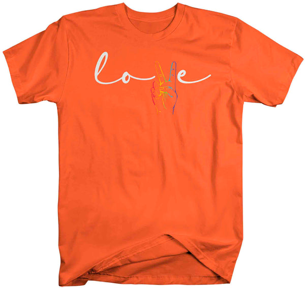 Men's Love LGBT T Shirt LGBTQ Support Shirt Peace Love Rainbow Shirts Inspirational LGBT Shirts Gay Trans Support Tee Man Unisex-Shirts By Sarah
