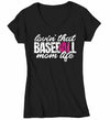 Women's V-Neck Baseball Mom T Shirt Lovin' That Baseball Mom Life Shirt Baseball Mom Shirt Loving Baseball Shirt Mom Gift