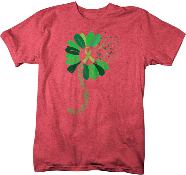 Mental Health Awareness Flower T Shirt Green Shirt Dandelion Tee ADHD TShirt Wellness Gift Man Unisex Anxiety Depression-Shirts By Sarah