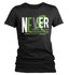 Women's Mental Health T-shirt Never Count Me Out Mental Health Shirts Green Ribbon TShirt Mental Health Shirts Typography-Shirts By Sarah