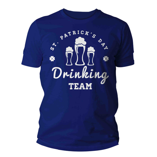 Men's Funny St. Patrick's Drinking Team T-Shirt Beer Pints Drink Drunk Vintage Tee Shirt St. Patty's Day Shirts-Shirts By Sarah