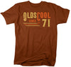 Men's  Vintage T Shirt 1971 Birthday Shirt Olds Cool 50th Birthday Tee Retro Gift Idea Vintage Tee Oldscool Shirts Men's Unisex Soft Tee