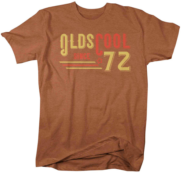 Men's Vintage T Shirt 1972 Birthday Shirt Olds Cool 50th Birthday Tee Retro Gift Idea Vintage Tee Oldscool Shirts Unisex Tee Fifty-Shirts By Sarah
