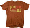 Men's Vintage T Shirt 1982 Birthday Shirt Olds Cool 40th Birthday Tee Retro Gift Idea Vintage Tee Oldscool Shirts Unisex Tee Forty