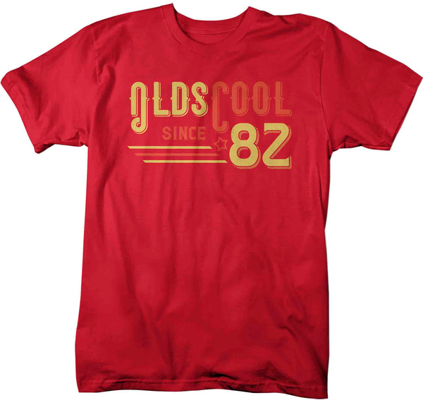 Men's Vintage T Shirt 1982 Birthday Shirt Olds Cool 40th Birthday Tee Retro Gift Idea Vintage Tee Oldscool Shirts Unisex Tee Forty-Shirts By Sarah