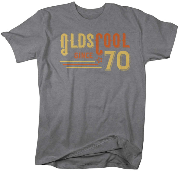 Men's Vintage T Shirt 1970 Birthday Shirt Olds Cool 50th Birthday Tee Retro Gift Idea Vintage Tee Oldscool Shirts-Shirts By Sarah