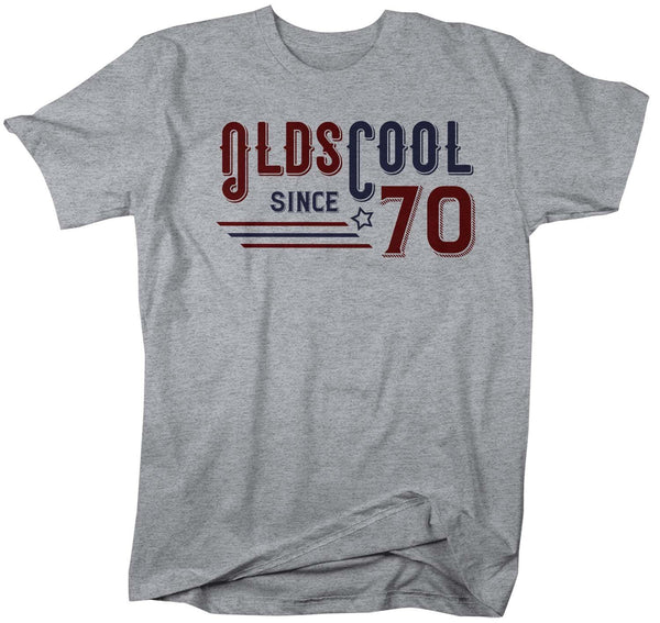 Men's Vintage T Shirt 1970 Birthday Shirt Olds Cool 50th Birthday Tee Retro Gift Idea Vintage Tee Oldscool Shirts-Shirts By Sarah