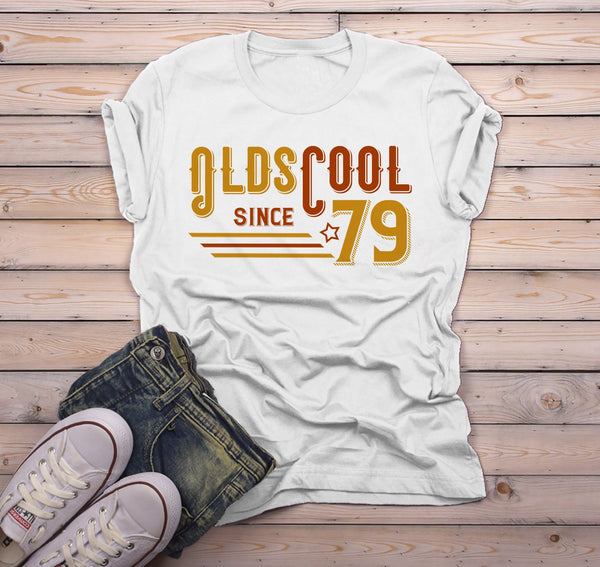 Men's Vintage T Shirt 1979 Birthday Shirt Olds Cool 40th Birthday Tee Retro Gift Idea Vintage Tee Oldscool Shirts-Shirts By Sarah