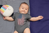 Baby Flag Snap Suit Fingerprint Creeper USA Patriotic Snapsuit In My DNA Fingerprint Flag Infant Patriot Gift Idea