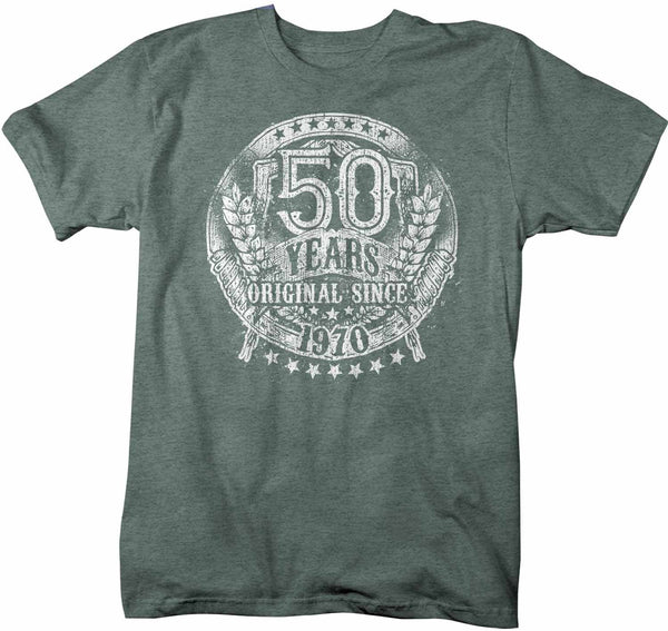 Men's Funny 50th Birthday T Shirt 50 Original Since 1970 Shirts Fiftieth Birthday Shirts Shirt For 50th Birthday-Shirts By Sarah