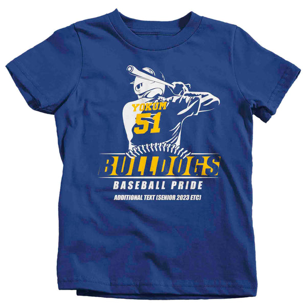 Kids Personalized Baseball Shirt Custom Baller T Shirt Personalized Baseball Sister Player Brother TShirt Custom Unisex Shirts Gift Idea-Shirts By Sarah