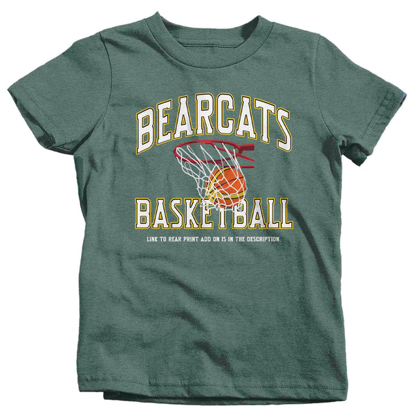 Kids Personalized Basketball Team Shirt Ball Tee Backboard Hoop Streetwear Modern Baller T Shirt Custom Sister TShirt Custom Unisex Gift-Shirts By Sarah