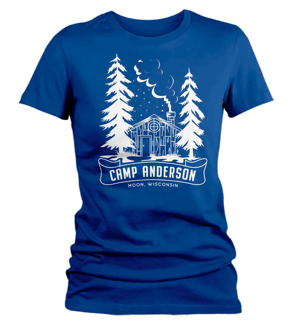 Women's Personalized Cabin T Shirt Life Is Better At Cabin Shirts Custom Camp Shirt Forest Woods Cottage Woodsman Camping TShirts Ladies-Shirts By Sarah